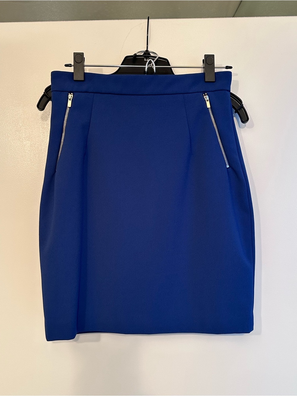 H&M Cobalt Blue Pencil Skirt with Zip Pockets